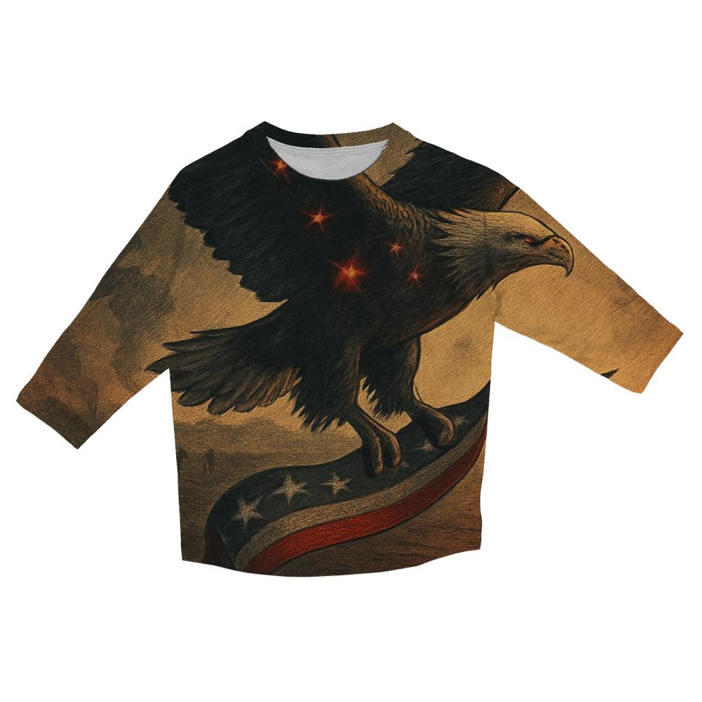 Eagle Over Service fashion 3/4 sleeve shirts