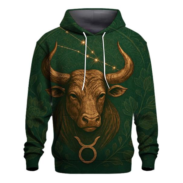 Mystic Taurus Bull Glyph Design lightweight hoodies