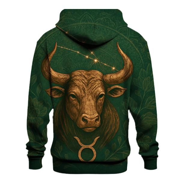 Mystic Taurus Bull Glyph Design lightweight hoodies