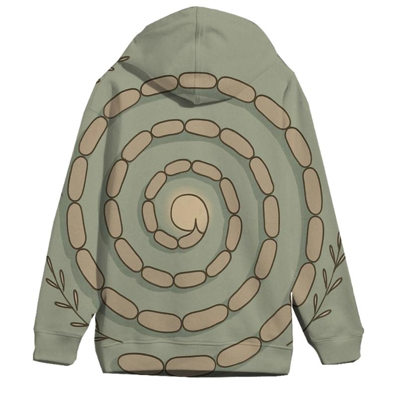 Gentle Spiral Path pullover hoodies