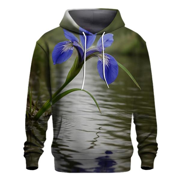 Riverbank Blue Iris Reflection hoodie trends