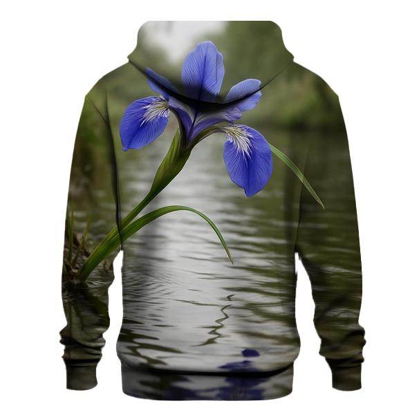 Riverbank Blue Iris Reflection hoodie trends