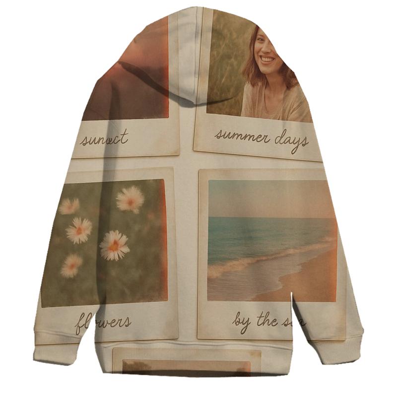 Polaroid Summer Memory Grid hoodie designs