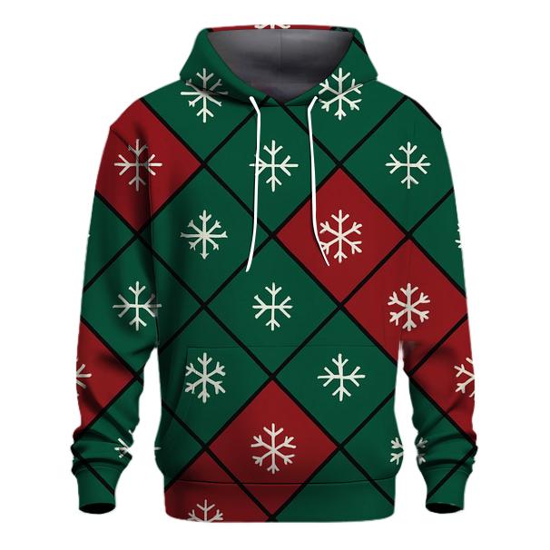 Diamond Snow Tile zip-up hoodies