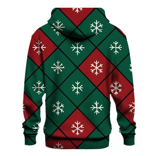 Diamond Snow Tile zip-up hoodies