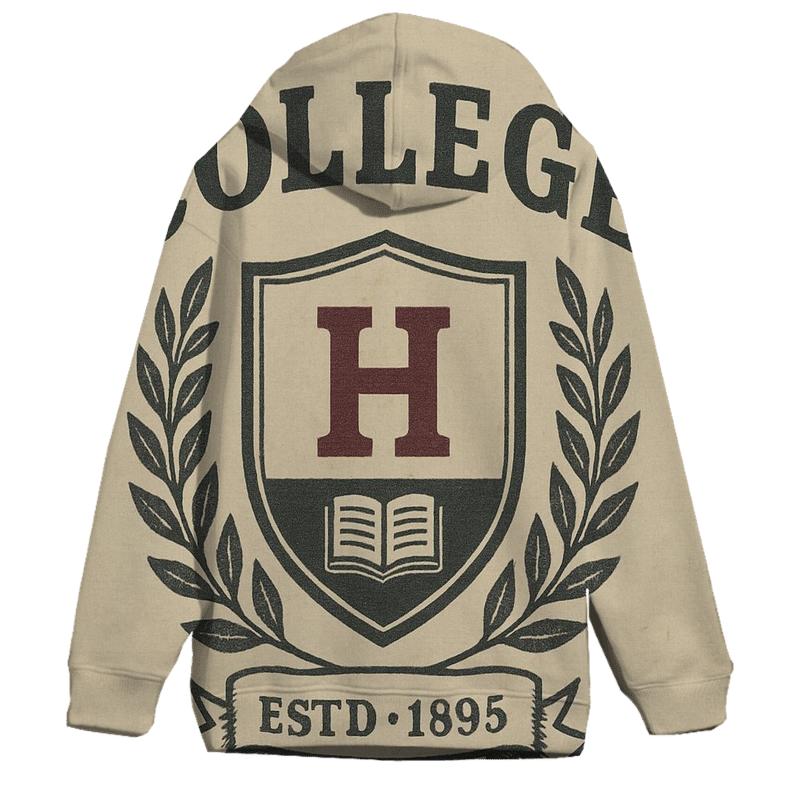 Retro College Crest Poster hoodie styles