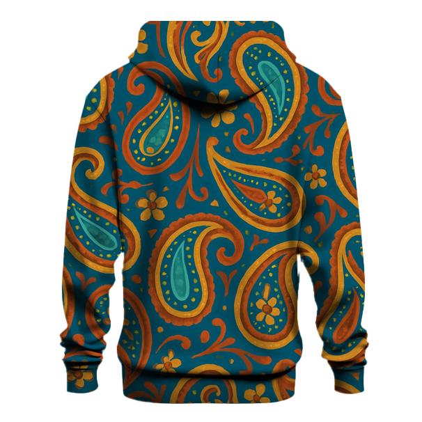 Peacock Paisley Loop pullover hoodies