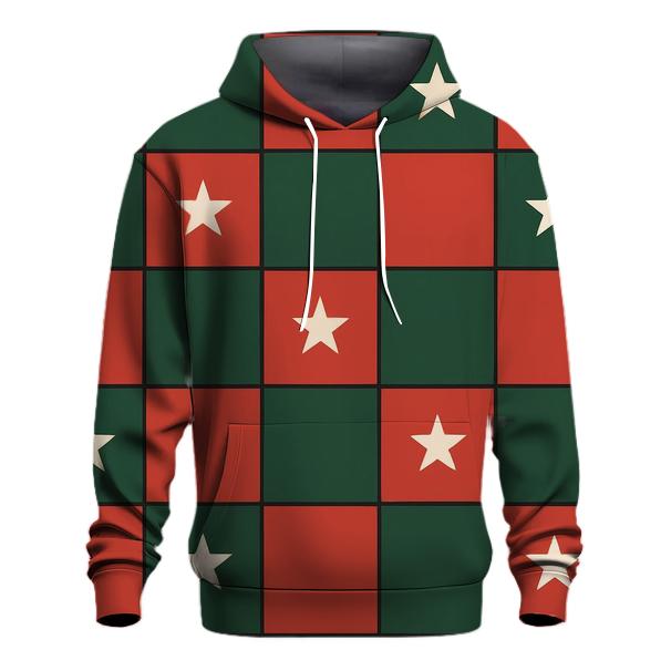 Checkerboard Star Play pullover hoodies
