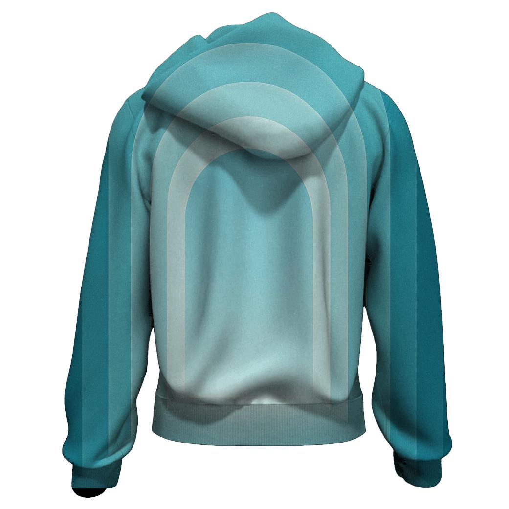 Azure Passage graphic hoodies