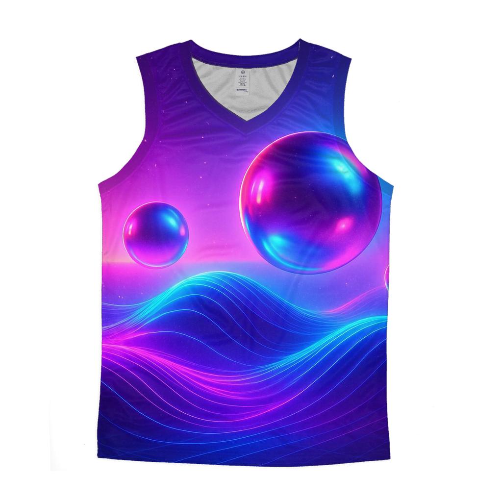 Neon Tide graphic print tank tops