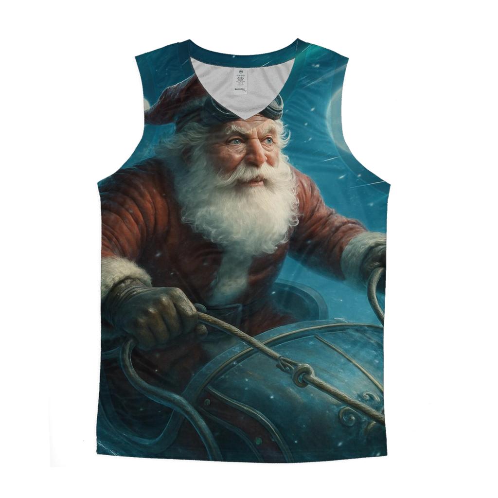 Aurora Sleigh Pilot Santa stylish racerback tanks
