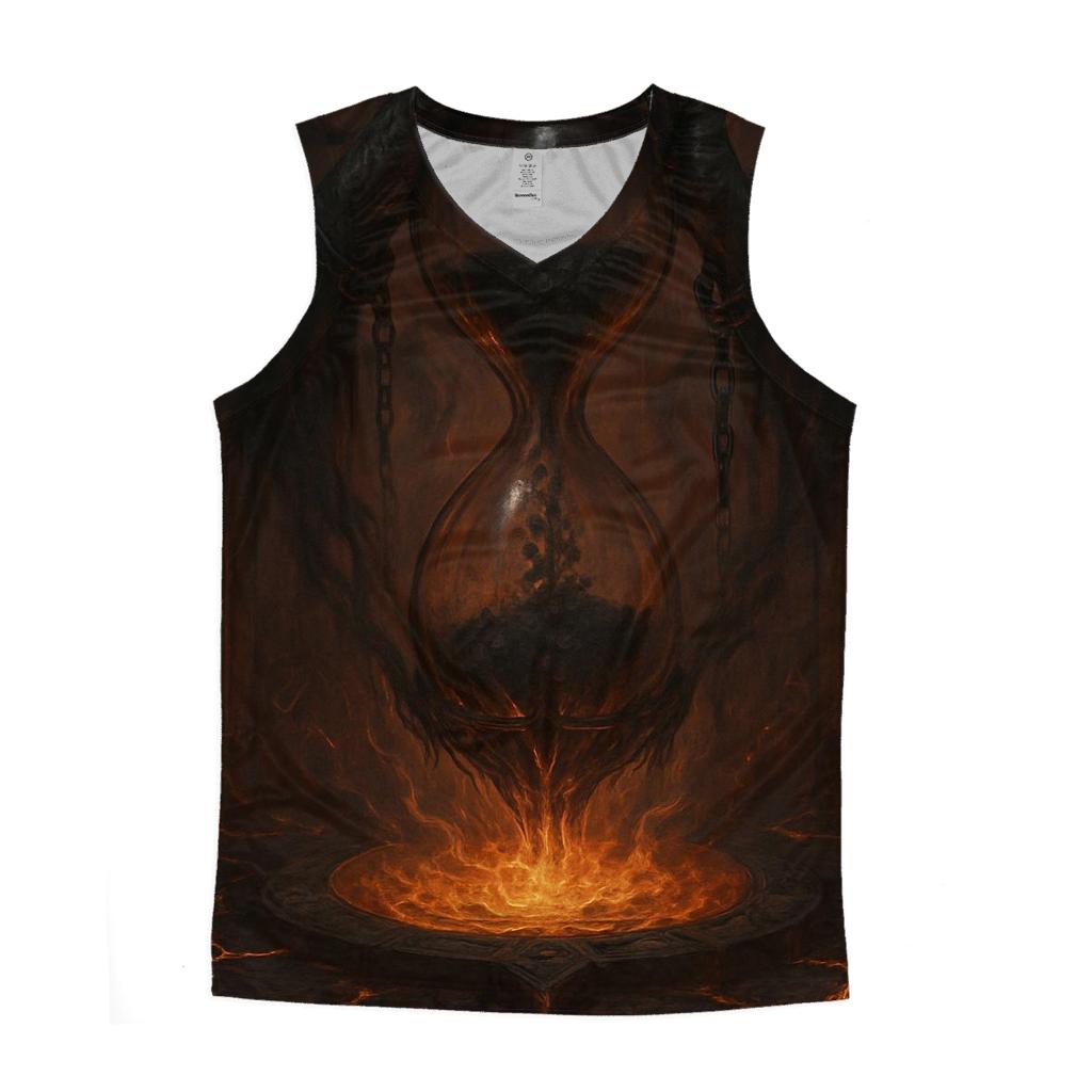Infernal Hourglass Of Souls personalized athletic tanks