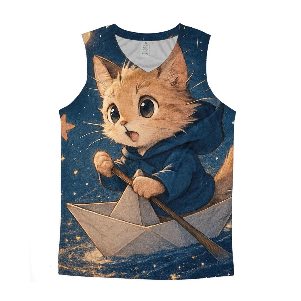 Constellation Nap Sailor cotton sleeveless tops