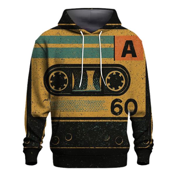 Faded Cassette Tape Cover zip-up hoodies