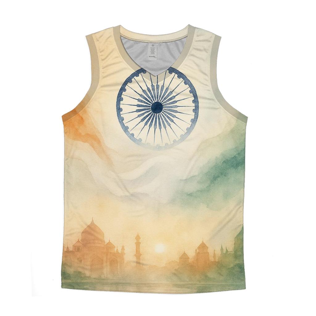 Saffron Dawn Fabric India cotton sleeveless tops