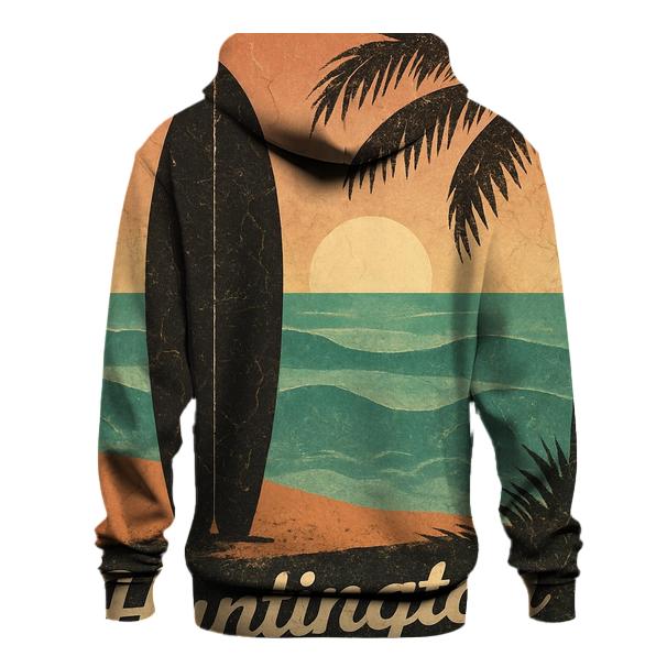 Vintage Surf Sunset Poster designer hoodies
