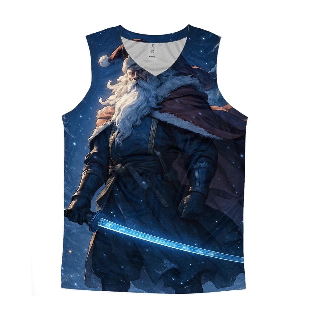 Arctic Samurai Santa cotton sleeveless tops