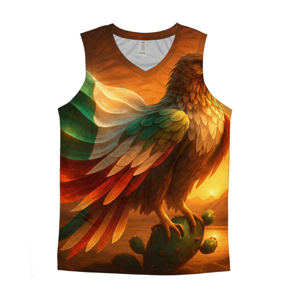 Eagle Serpent Mexico personalized athletic tanks