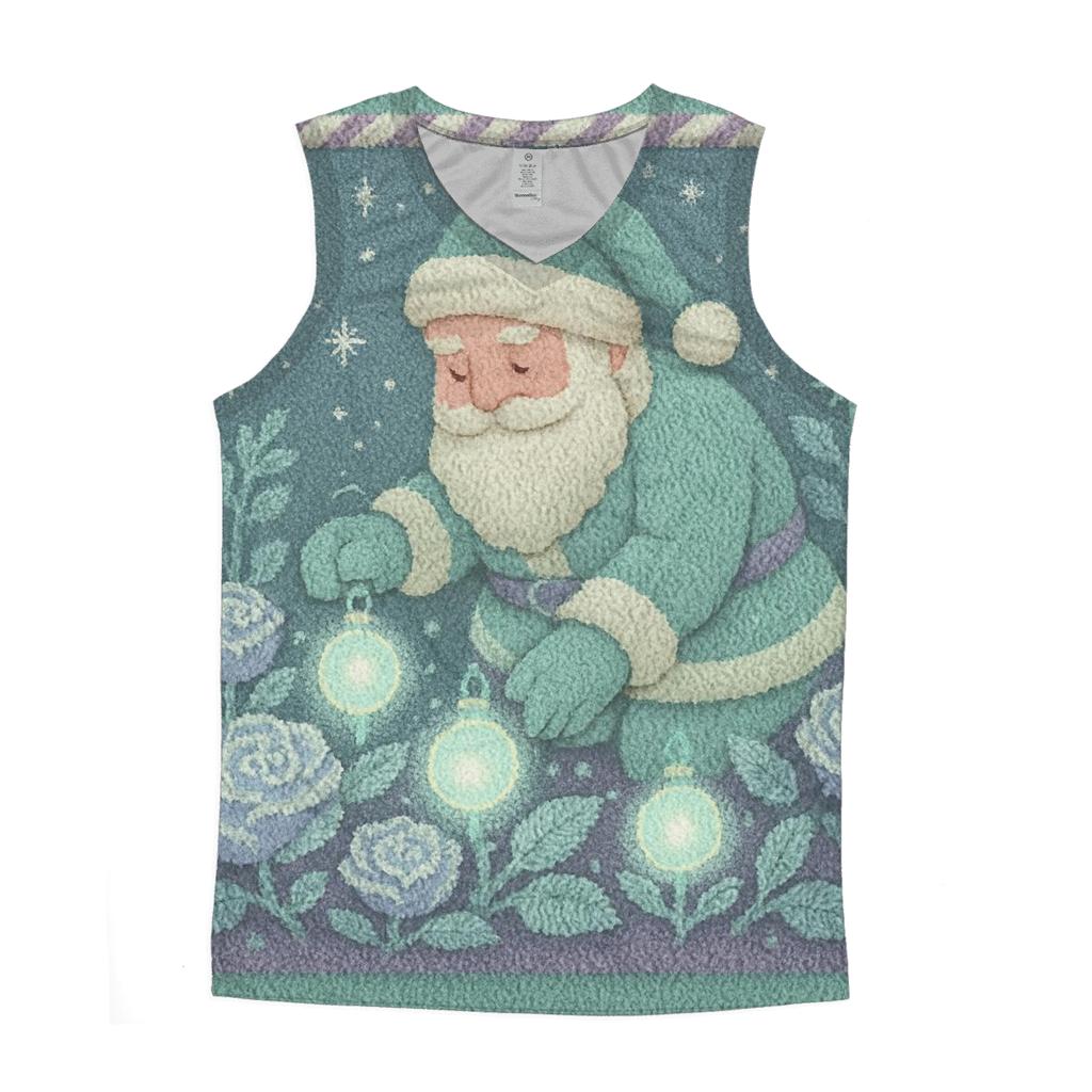 Frost Garden Santa sports performance tank tops
