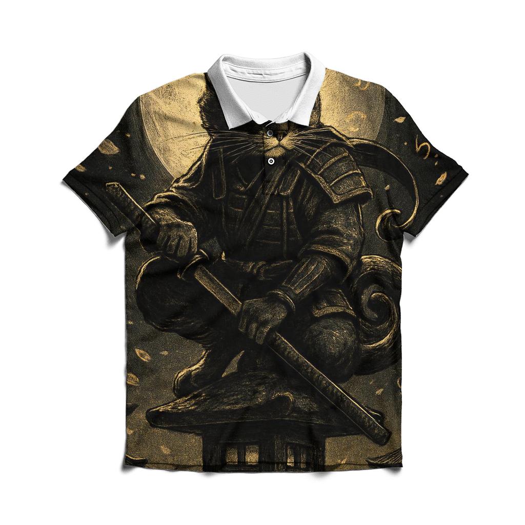 Samurai Moon Stalker casual sports polo shirts