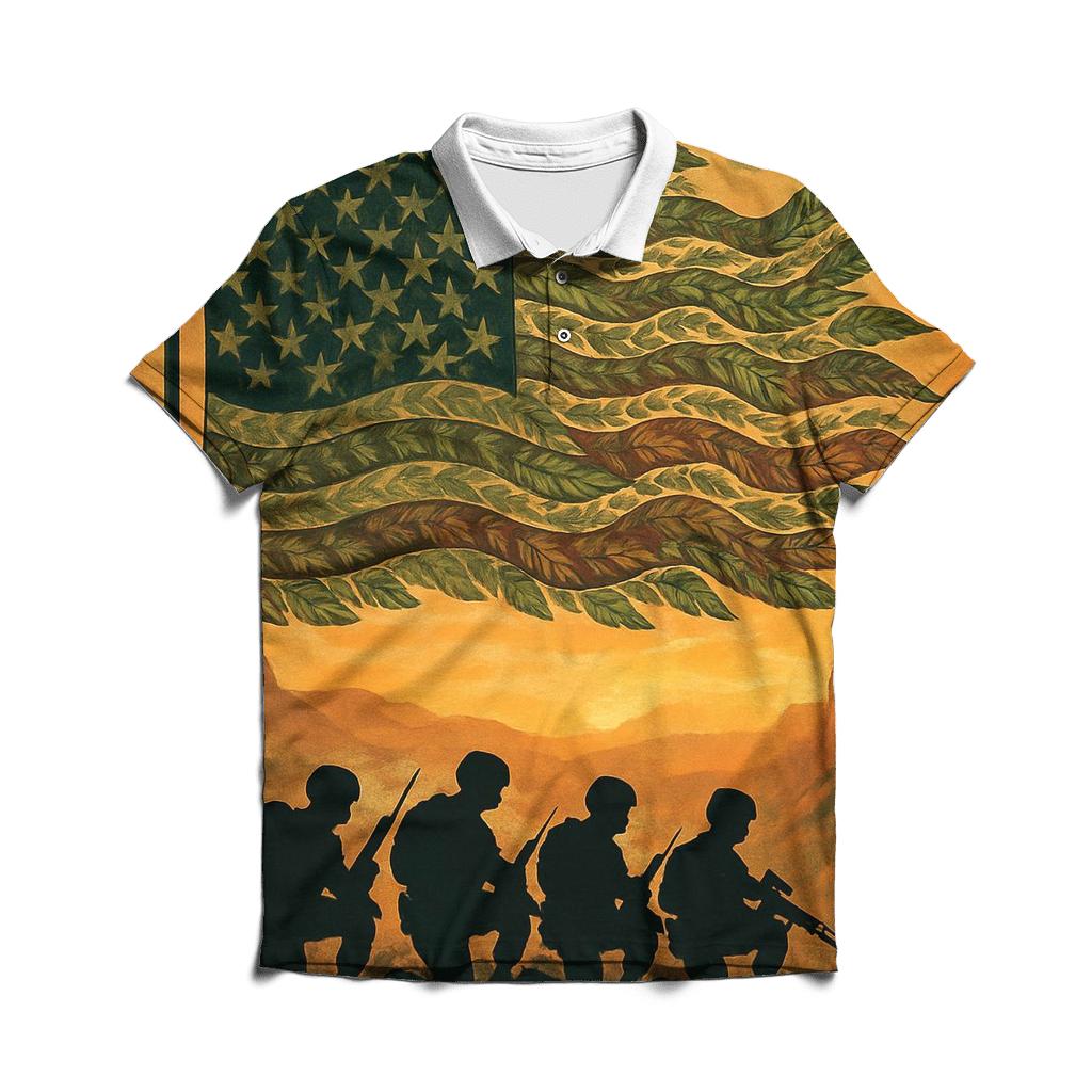 Camouflage Honor designer slim fit polos