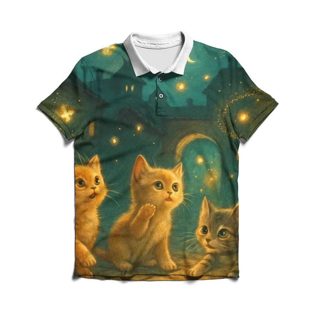 Firefly Alley Kittens stylish collar polo tees