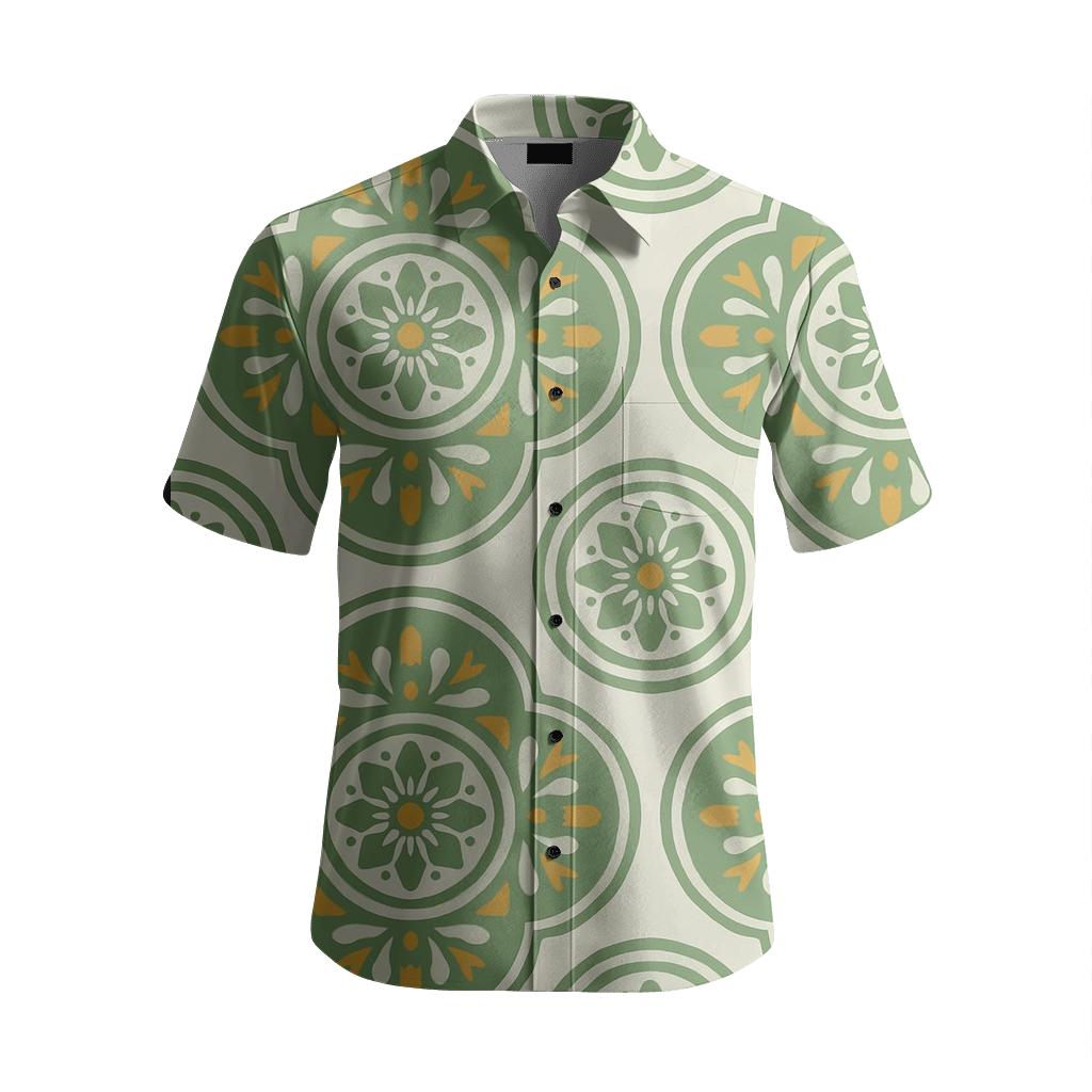 Medallion Garden Tile premium embroidered apparel
