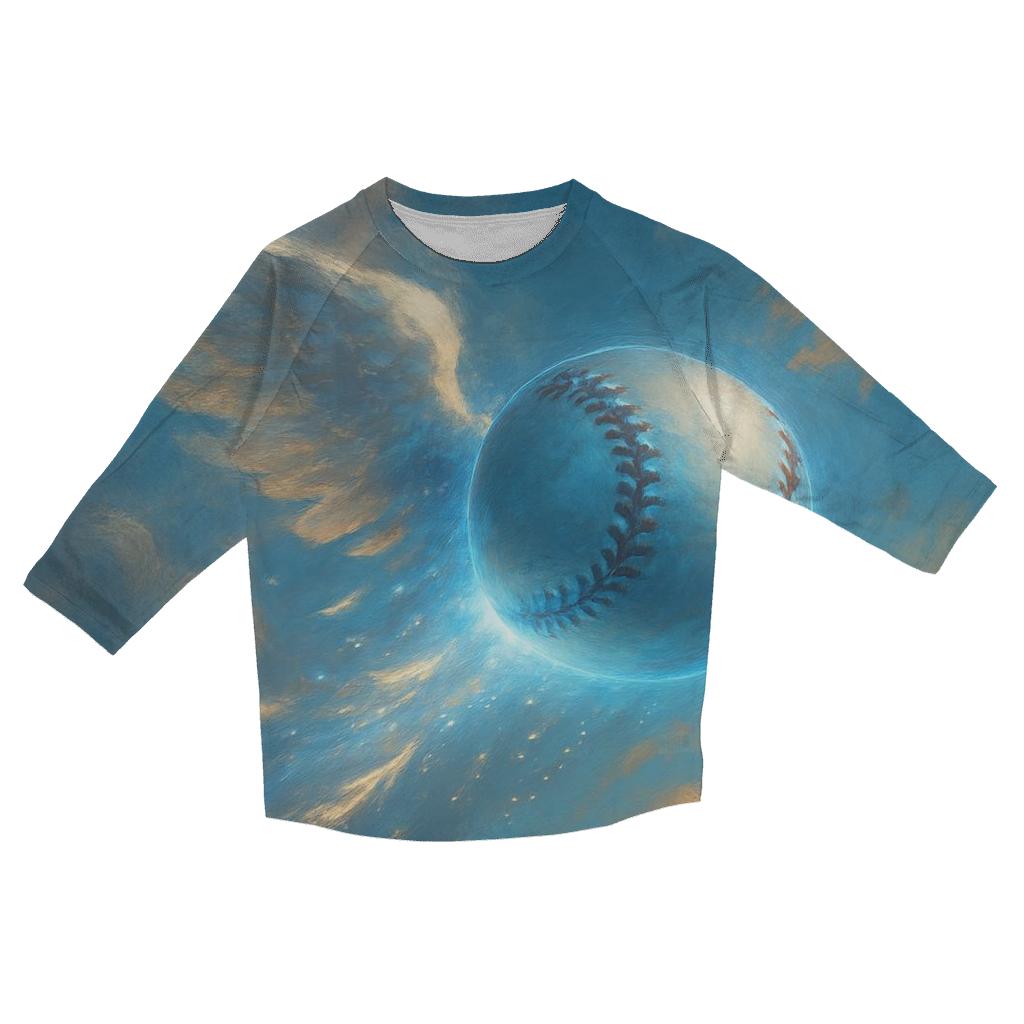 Soaring Baseball Wing Fusion trendy 3/4 sleeve tops