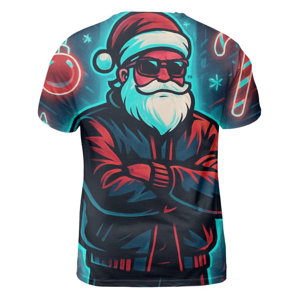 Neon Streetwear Santa unique graphic print tees