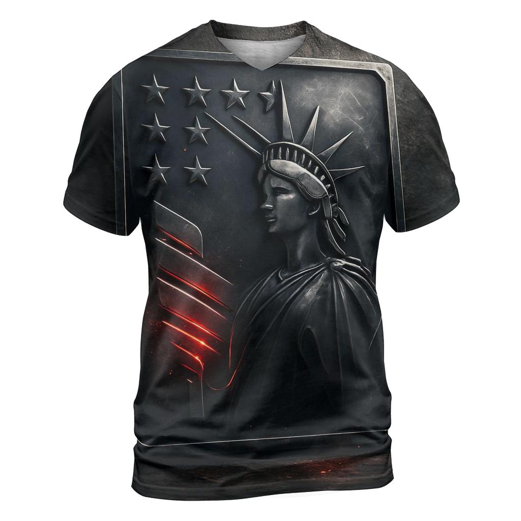 Industrial Liberty Emblem trendy printed shirt styles