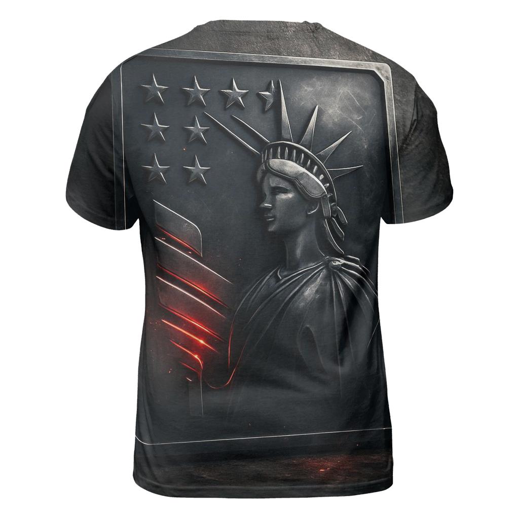 Industrial Liberty Emblem trendy printed shirt styles