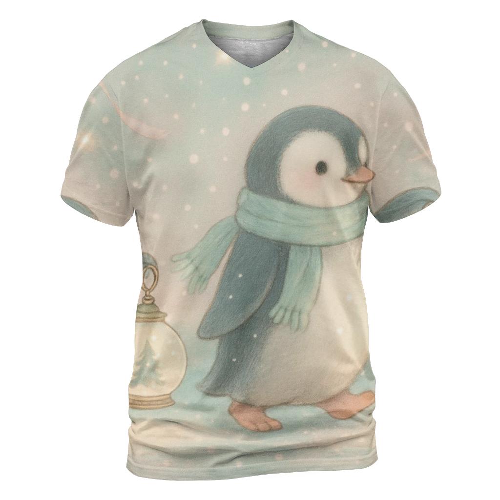Penguin Lantern Parade custom all-over print shirts