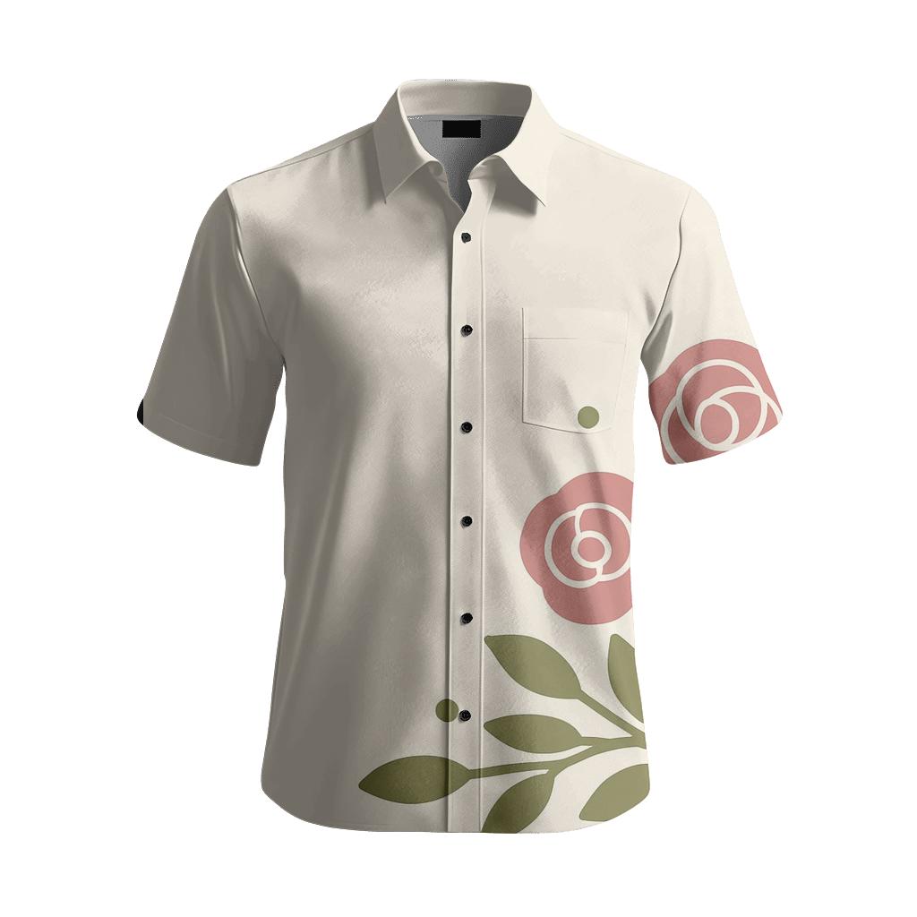 Botanical Corner Medley fashion embroidery shirts