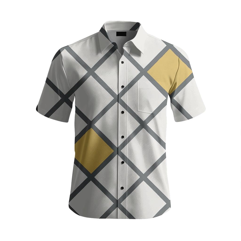 Geometric Diamond Lattice personalized embroidery shirts