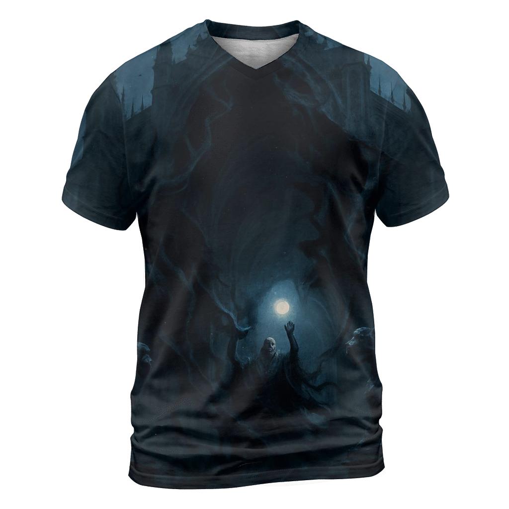 Cursed Cathedral Of Shadow Tendrils designer pattern shirts