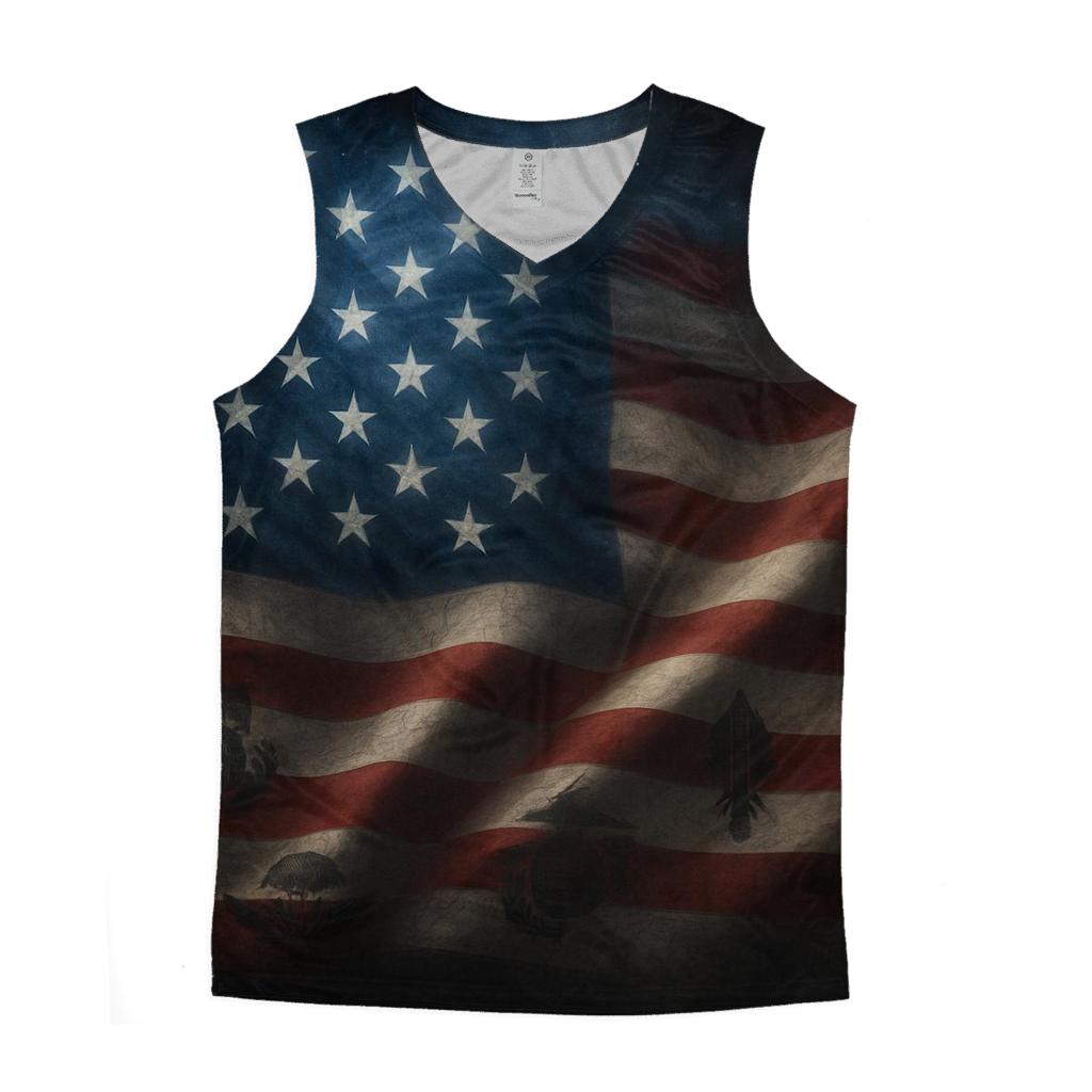 Stars Over Duty sports performance tank tops