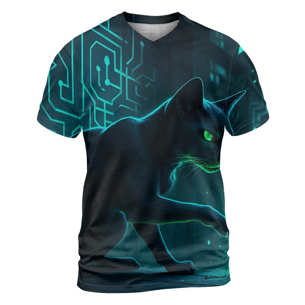 Quantum Alley Hacker Cat personalized full print shirts