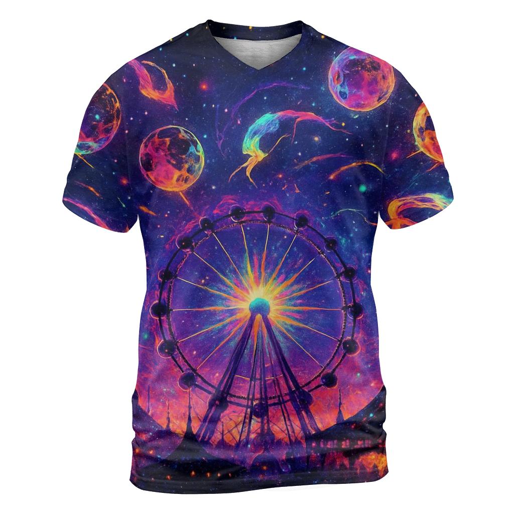 Void Carnival artistic all-over print tops