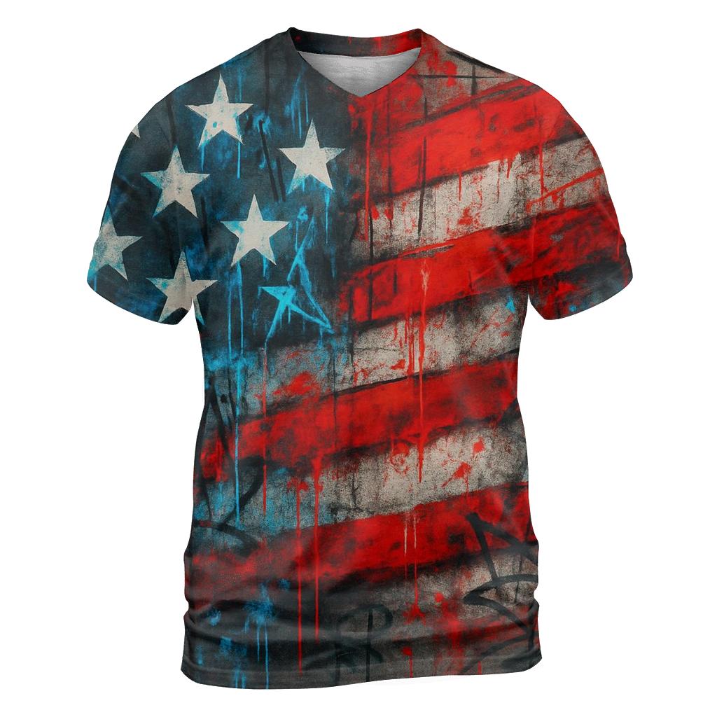 Graffiti Freedom Mural custom all-over print shirts