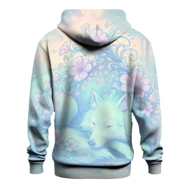Blooming Spirit Wolf lightweight hoodies