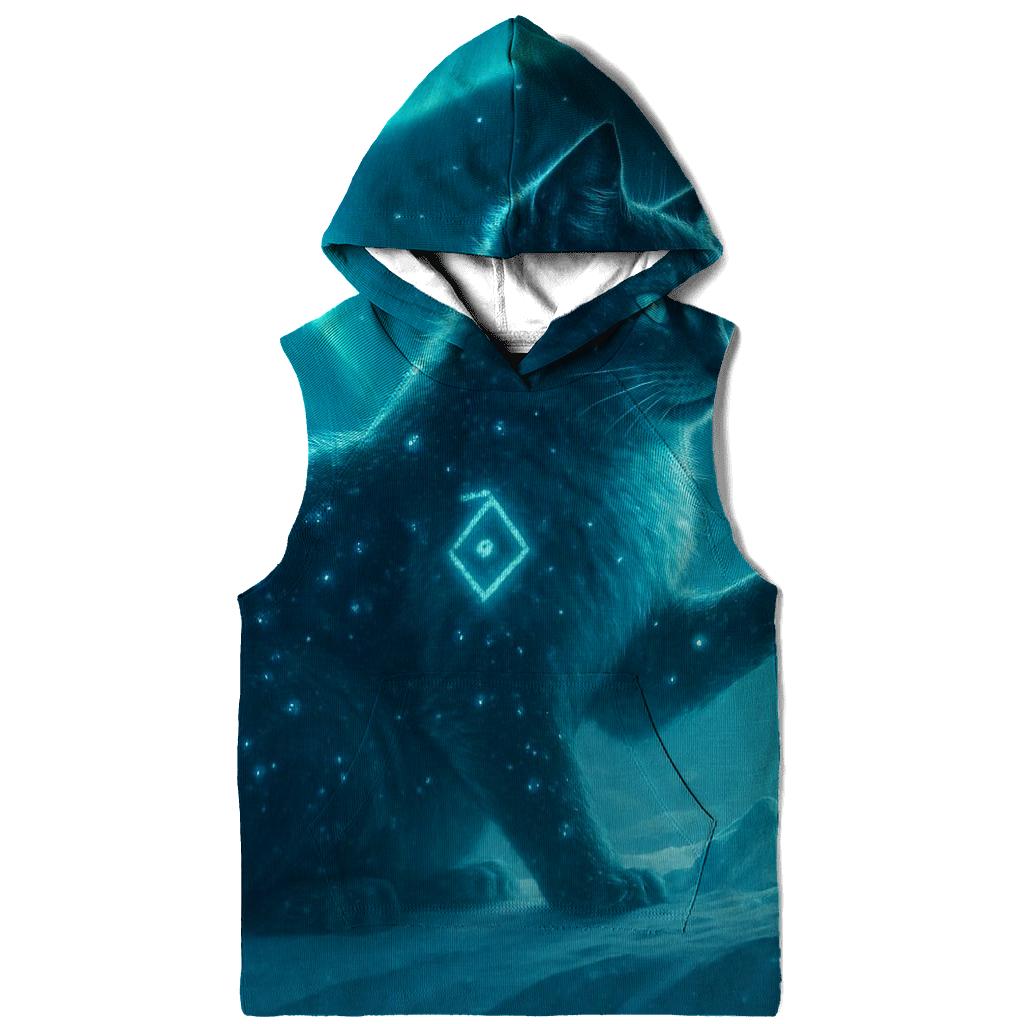 Aurora Sentinel Cat embroidered hoodies