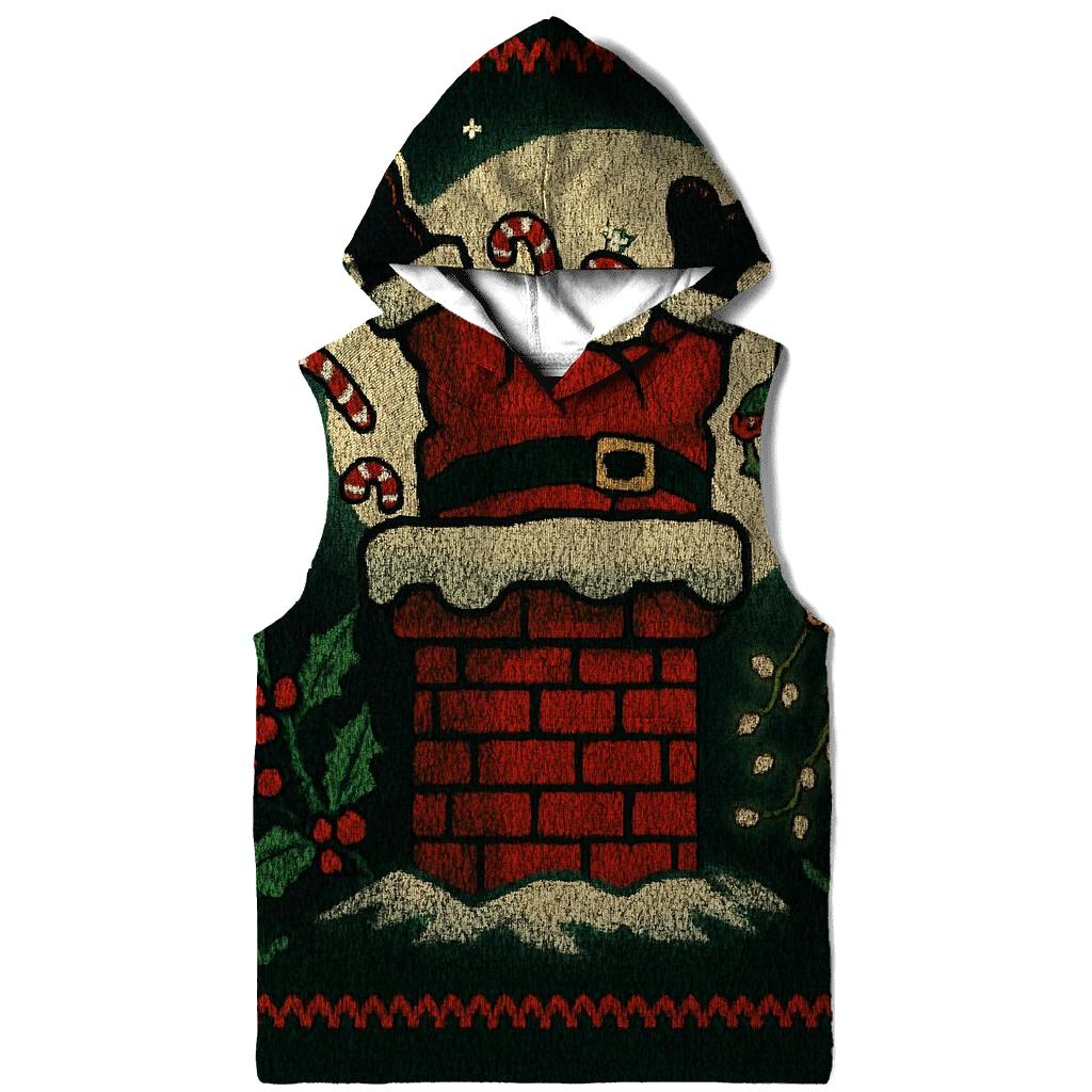 Santa Stuck In Chimney Chaos hoodie designs