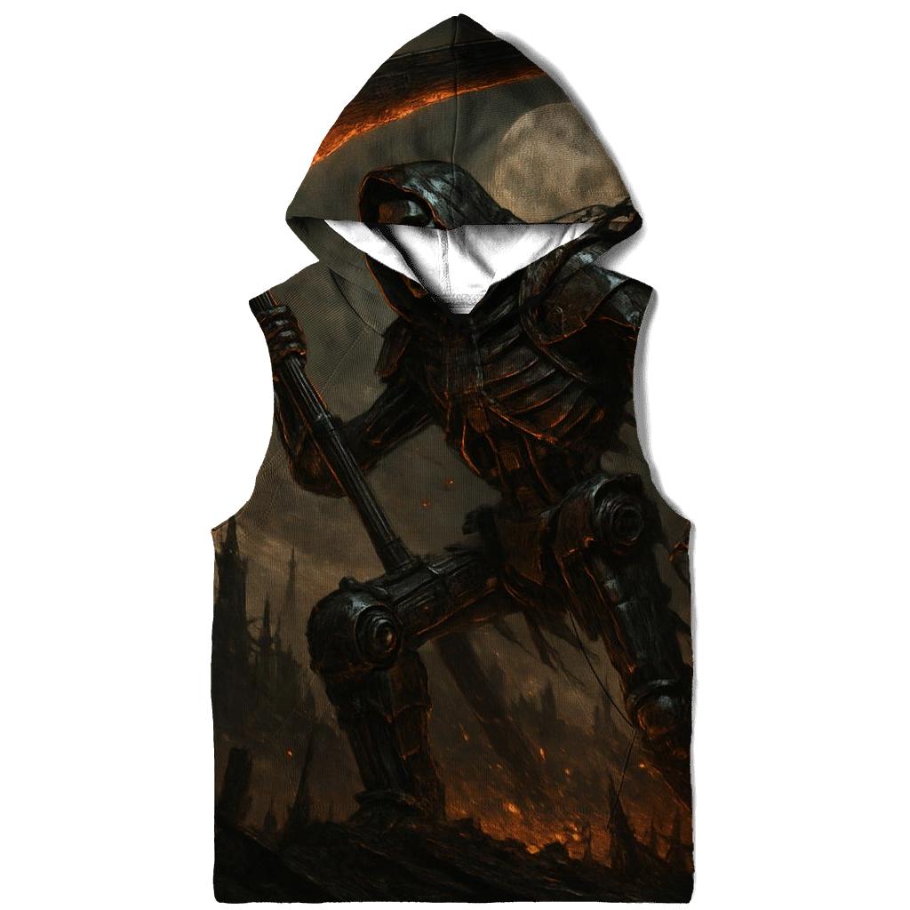 Clockwork Reaper Of The Iron Night embroidered hoodies