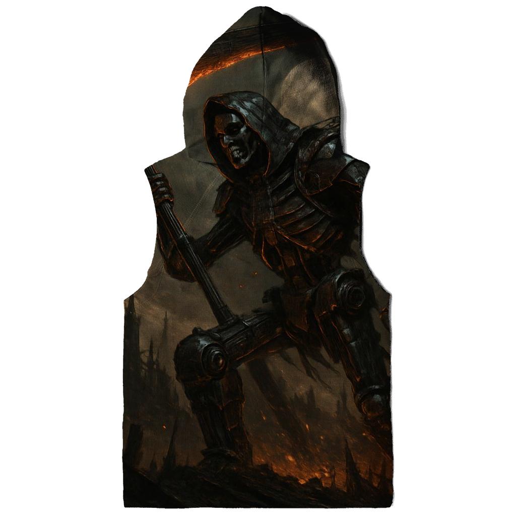 Clockwork Reaper Of The Iron Night embroidered hoodies