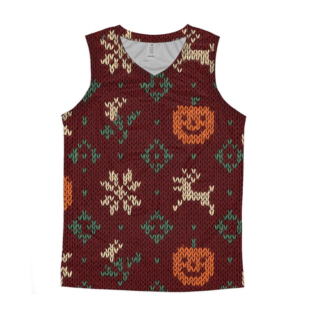 Nordic Pumpkin Knit Repeat stylish racerback tanks