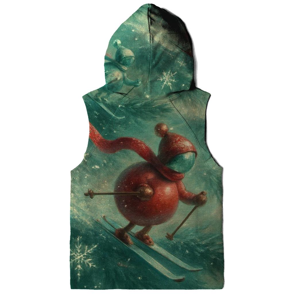 Tree Top Skiing Ornaments lightweight hoodies