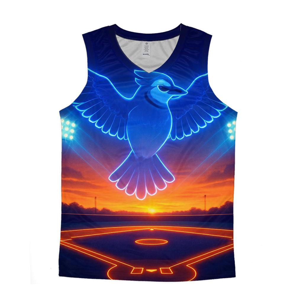 Blue Jays Diamond Glow personalized athletic tanks
