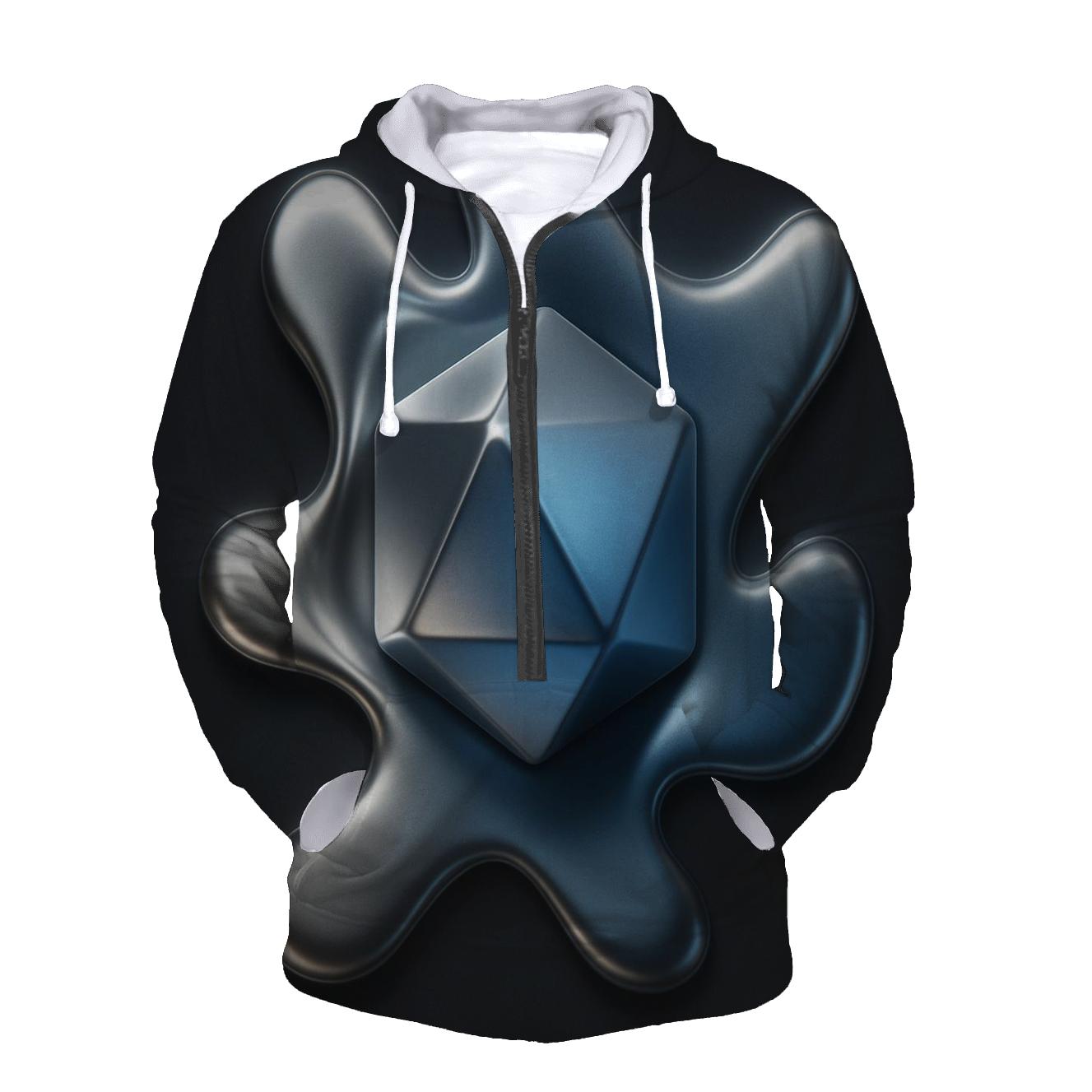 Molten Geometry pullover hoodies
