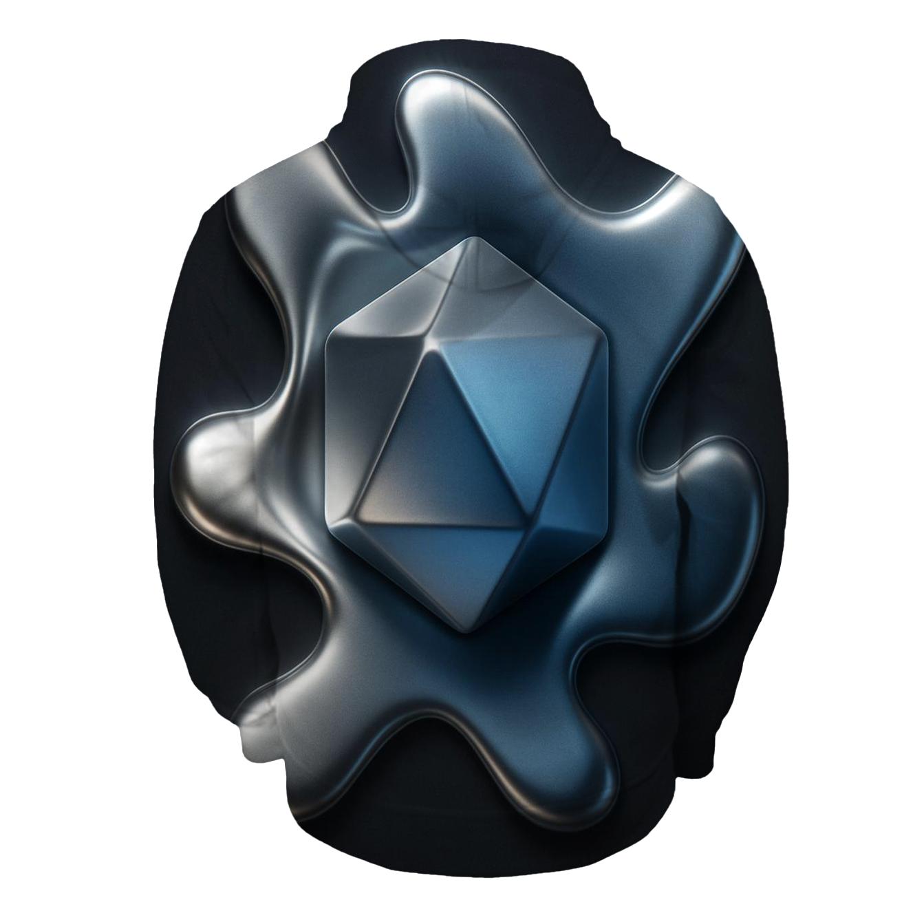 Molten Geometry pullover hoodies