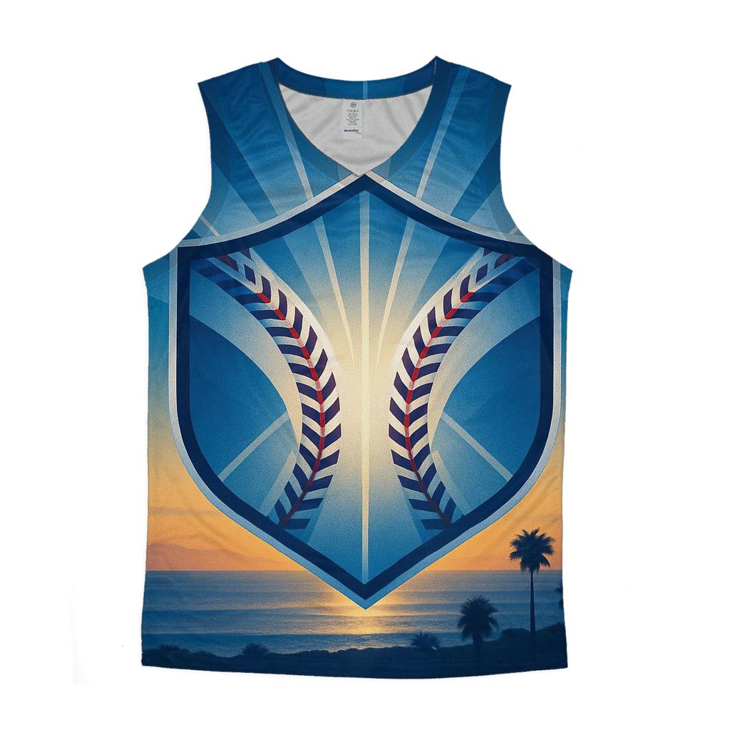 Dodger Crest Horizon trendy fitted tank tops
